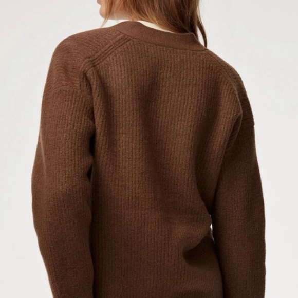 Aritzia Wilfred Free 100% Merino Wool Cardigan - Picture 2 of 10